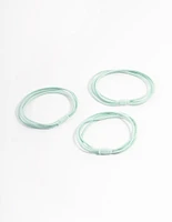 Mint Fabric Hair Tie Pack