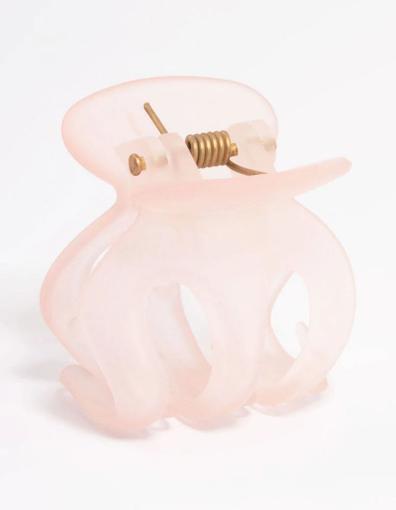 Pink Plastic Four Prong Mini Claw