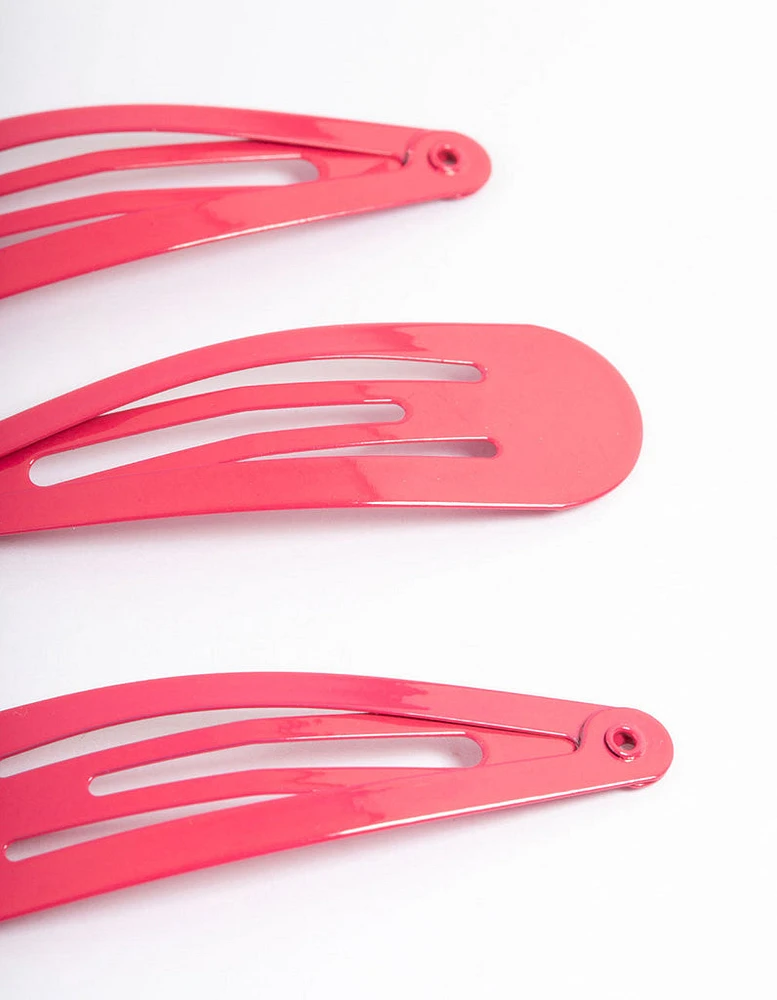 Coated Fuchsia Classic Snap Clip Pack