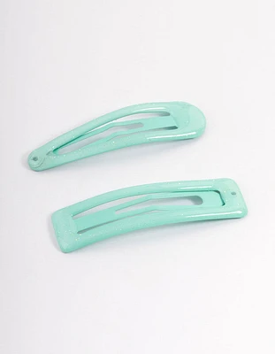 Coated Teal Mixed Bubble Snap Clip Pack