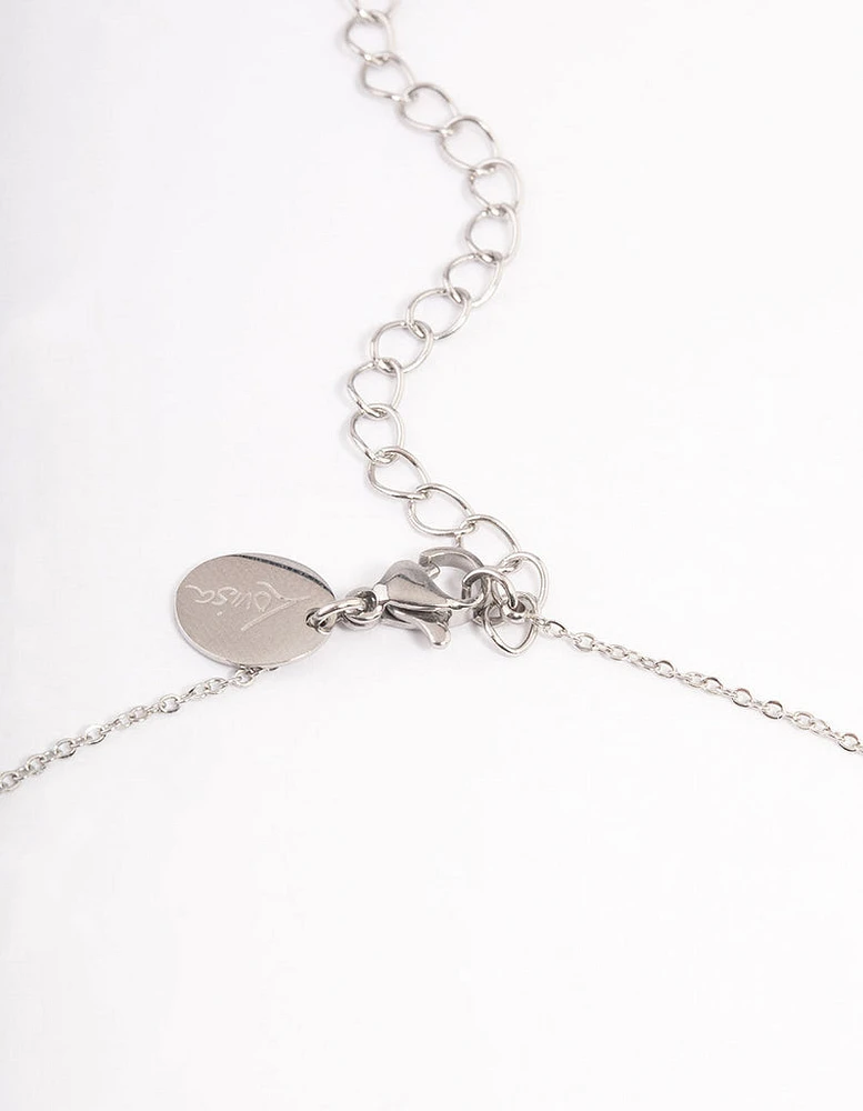 Stainless Steel Butterfly Charm Necklace