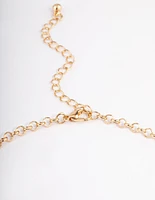 Gold Gradual Twirl Necklace