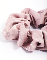 Fabric Diamante Stone Scrunchie Pack