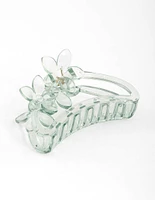 Plastic Mint Flower Claw Clip 9cm