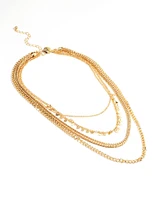 Gold Layered Chain Necklace