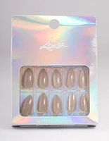 Plastic Metallic Shimmer Press On Nails