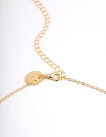 Gold Plated Multi Butterfly Necklace