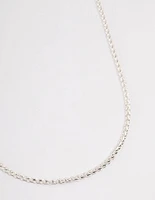 Silver Classic Wheat Chain Necklace