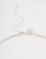 Silver Classic Wheat Chain Necklace