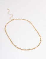 Gold Figaro Chain Necklace