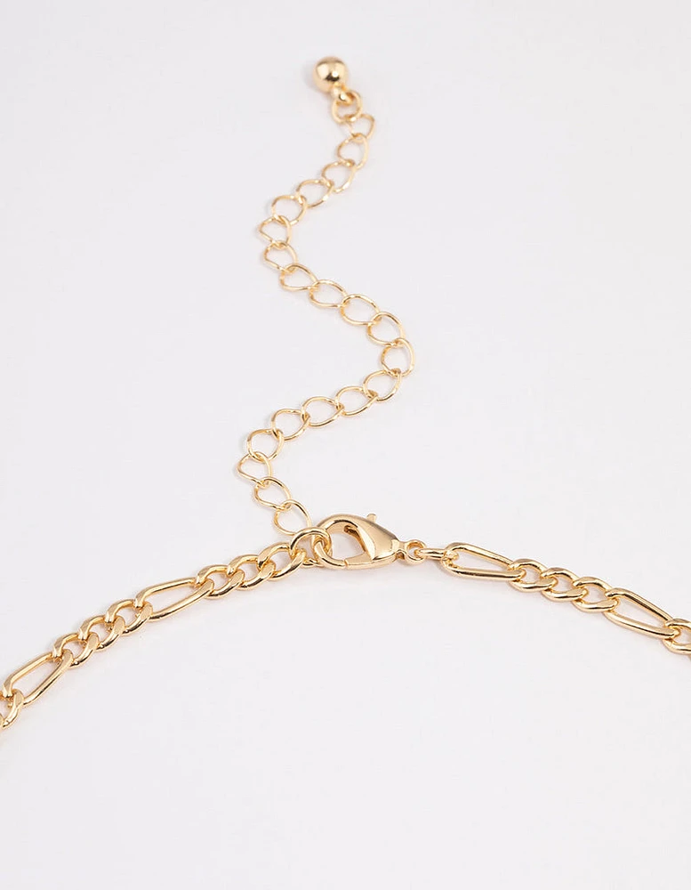 Gold Figaro Chain Necklace