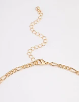 Gold Figaro Chain Necklace