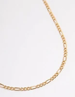 Gold Figaro Chain Necklace