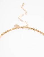 Gold Wheat Chain Necklace