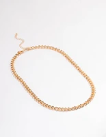 Gold Classic Curb Chain Necklace