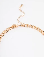 Gold Classic Curb Chain Necklace