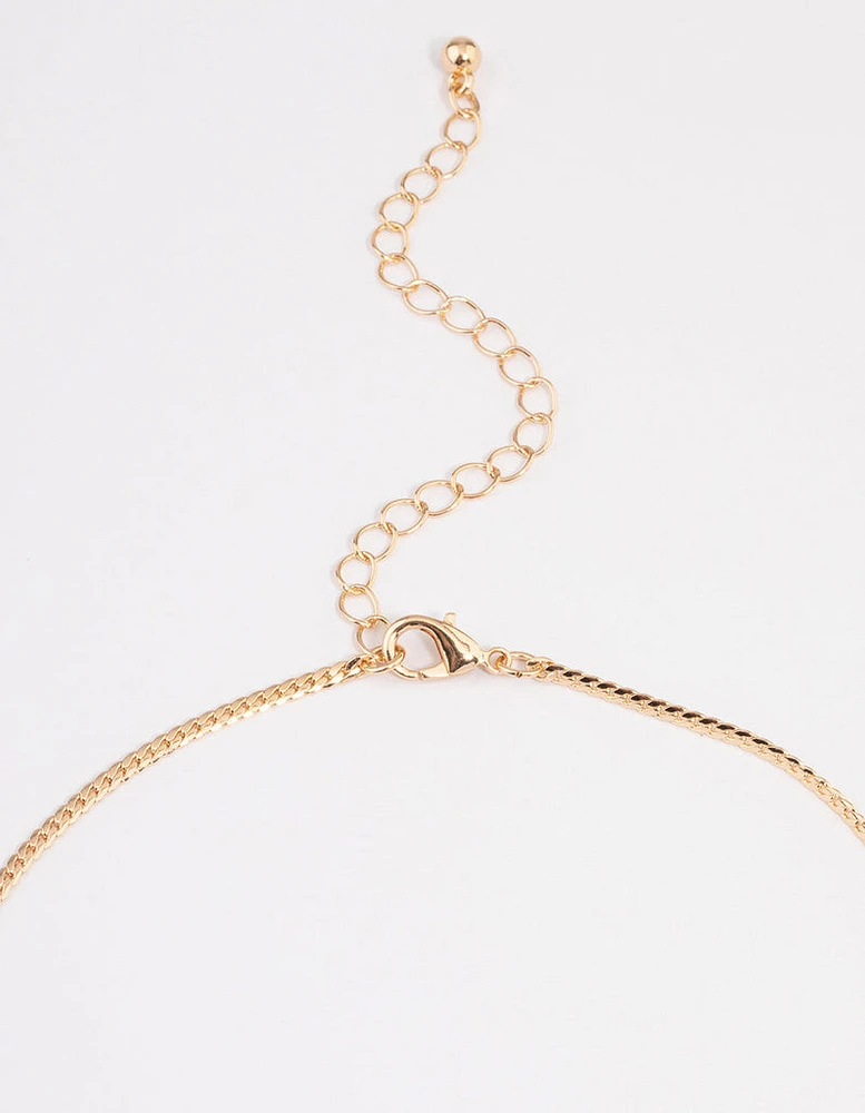 Gold Classic Wheat Chain Necklace