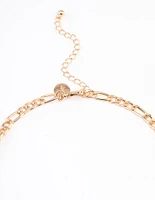 Gold Classic Figaro Chain Necklace