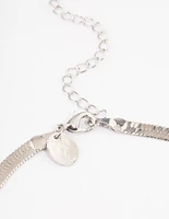 Rhodium Classic Snake Chain Necklace