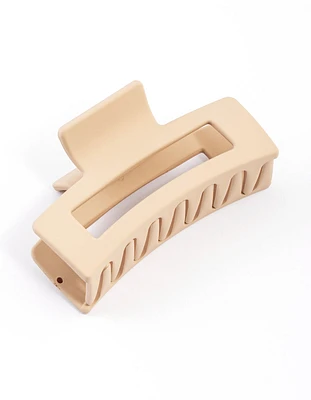 Plastic Small Neutral Coated Claw Clips