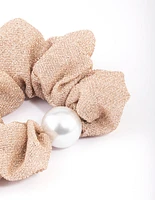 Blush Fabric Scrunchie