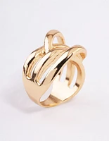 Gold Multi Row Wrap Ring