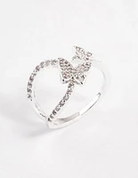 Silver Flying Butterfly Ring