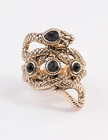 Black Wrap Snake Ring