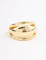 Gold Plated Domed Statement Ring