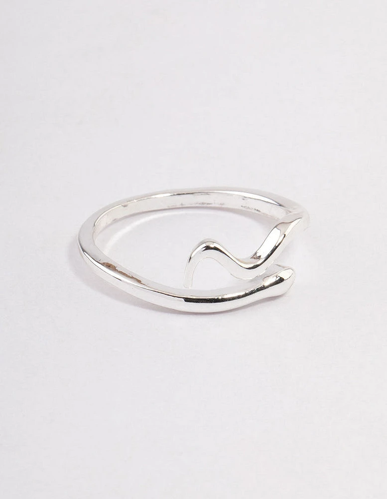 Silver Plated Mini Snake Ring