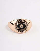 Black Gazing Eye Ring