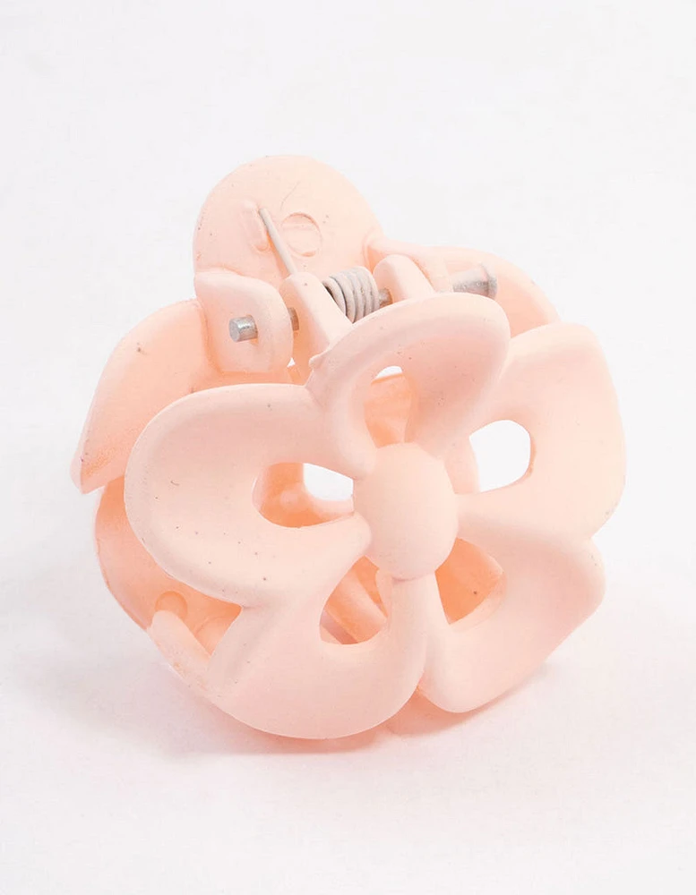 Blush Mini Frangipani Claw Clip