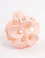 Blush Mini Frangipani Claw Clip