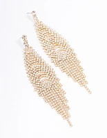 Gold Chain Waterfall Earrings