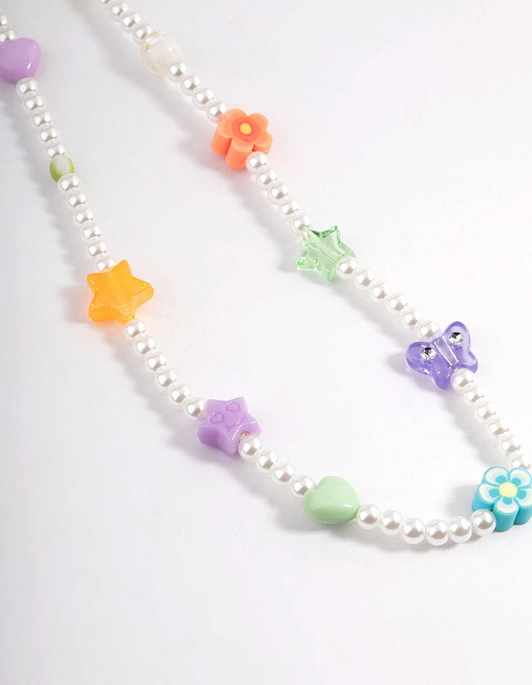 Pearl Multi Bead Phone Chain