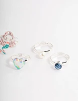 Kids Mermaid & Pearl Ring 6-Pack