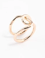 Gold Knotted Wrap Ring