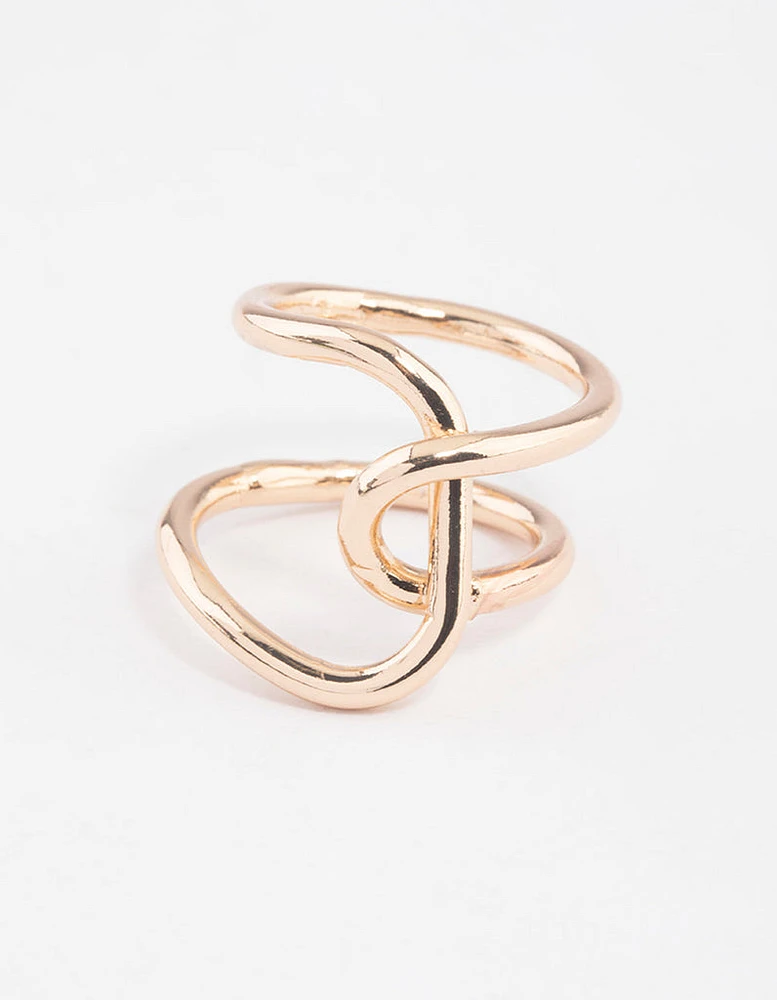 Gold Knotted Wrap Ring