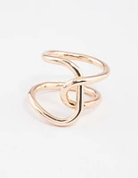 Gold Knotted Wrap Ring