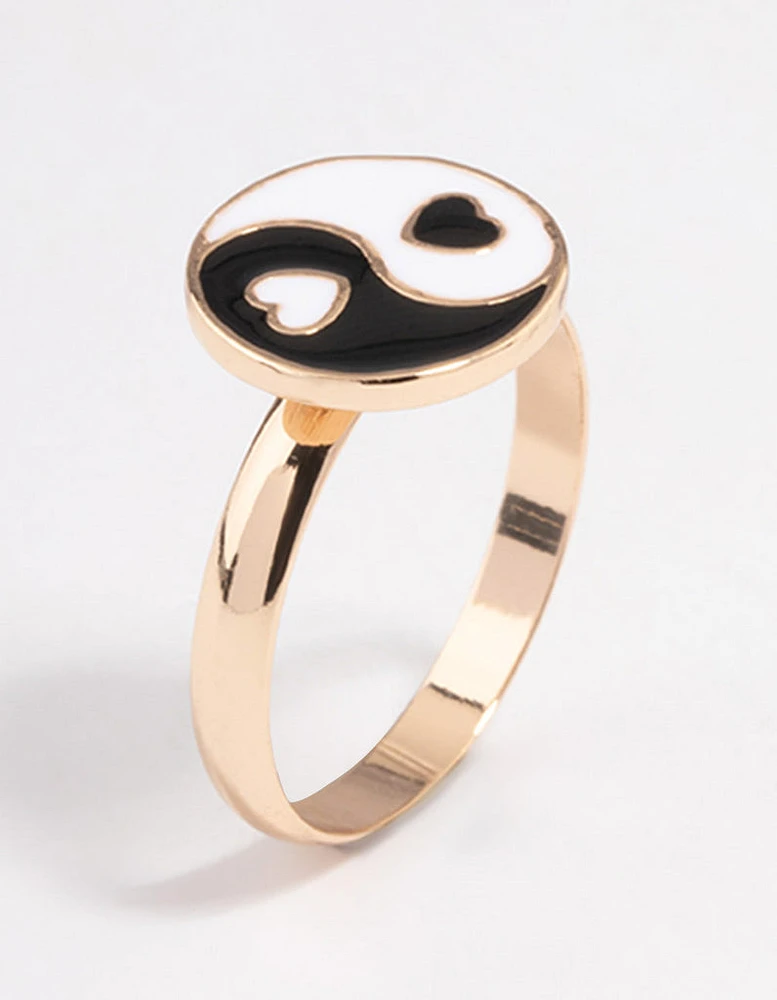 Gold Yin & Yang Ring