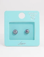 Sterling Silver Freshwater Pearl Stud Earrings