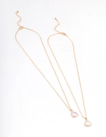 Gold Facet Claw Necklace Pack
