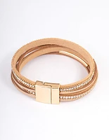 Brown Boho Leather Bracelet