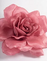 Fabric Pink Stone Flower Corsage