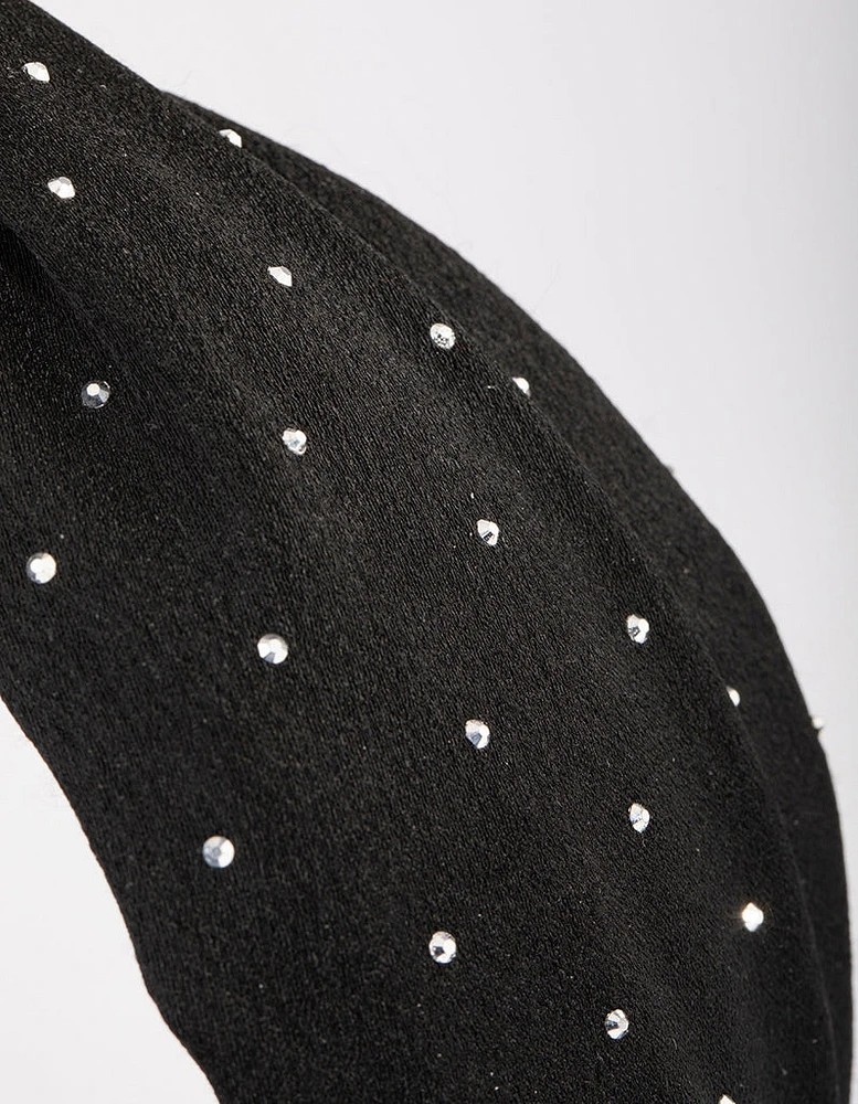 Fabric Velvet Diamante Headband