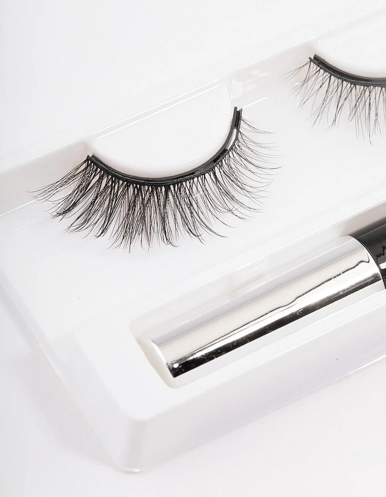 Black Magnetic Cat Eye False Eyelashes