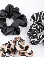 Fabric Wide Stone Animal Scrunchie Pack