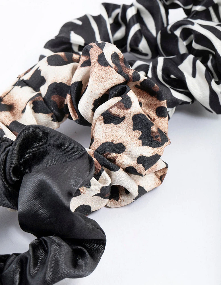 Fabric Wide Stone Animal Scrunchie Pack