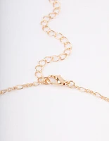 Gold Rose Quartz & Pearl Necklace
