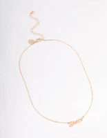 Gold Sister Pendant Necklace